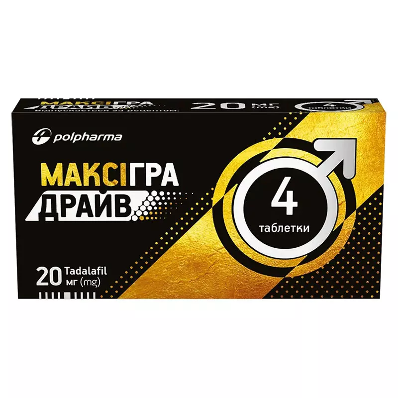 Максигра Драйв табл. п/о 20мг №4