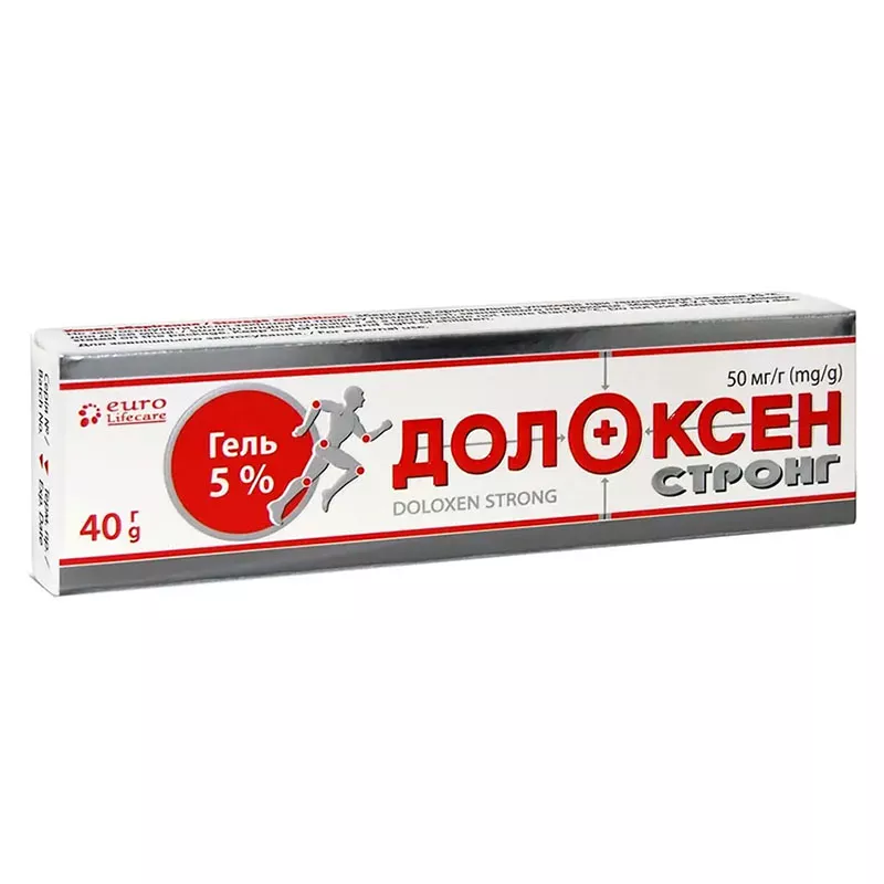 Долоксен Стронг гель 50 мг/г туба 40г