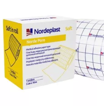 *Пластырь Nordeplast Софт неткан. 5 см х 10 м
