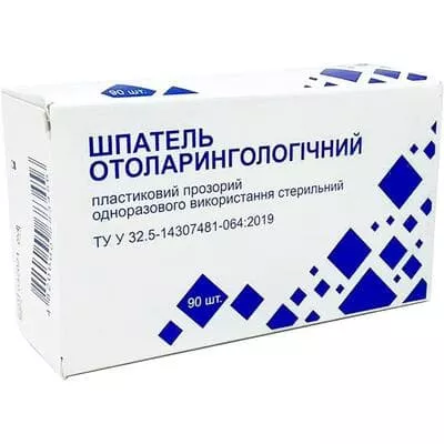 *Шпатель ЛОР пластик.стер. 152 x19 x2мм №90 Стеклоприбор
