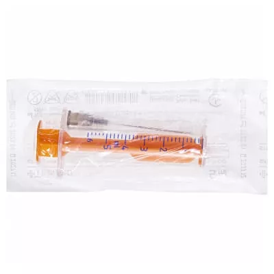 *Шприц 2-х комп. с 1-й иглой 22G (0,7х38мм) 5мл №1 Tiramed