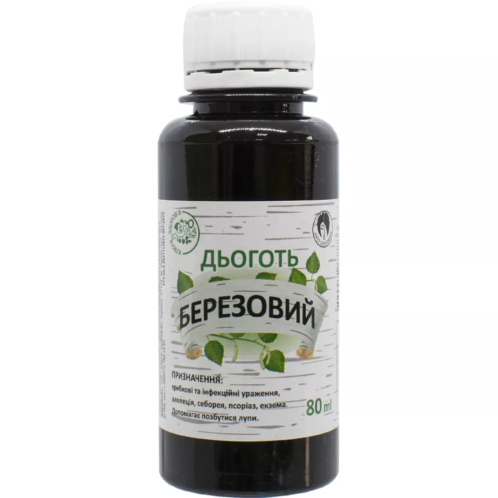 *Деготь березовый средство д/ухода за волос. фл. 80 мл Ключи Здоровья