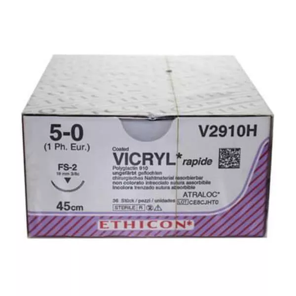 *Викрил V2910H 5-0 игла 3/8 13 реж. рассас. фиолет. 75см