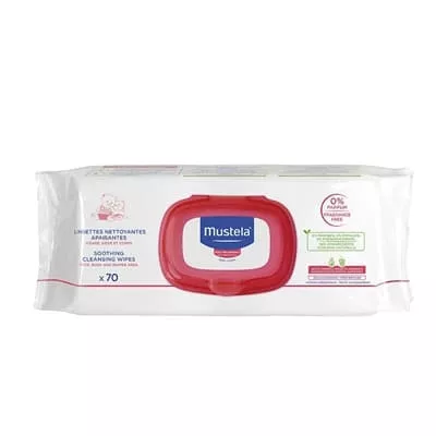 *Салфетки влажные Mustela для чувствительной кожи №70