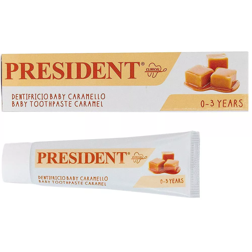 *Зубная паста President Baby Карамель 0-3 г. 30 мл