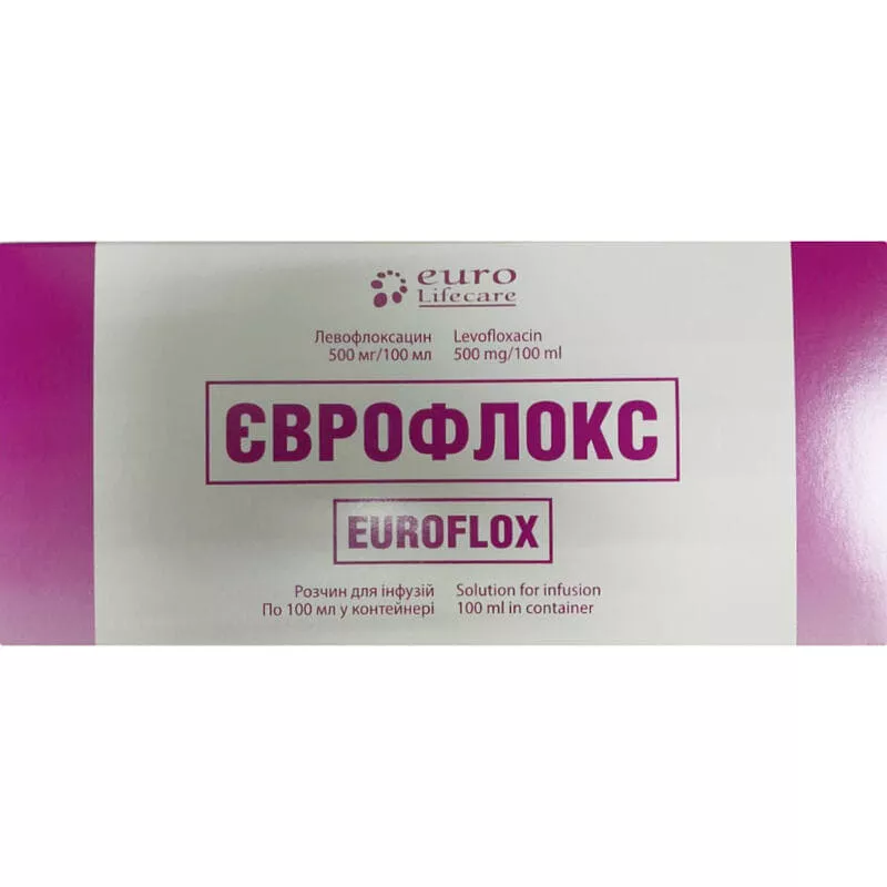 *ДУБЛЬ Еврофлокс р-р д/инф. 500мг/100мл конт. ПВХ 100мл