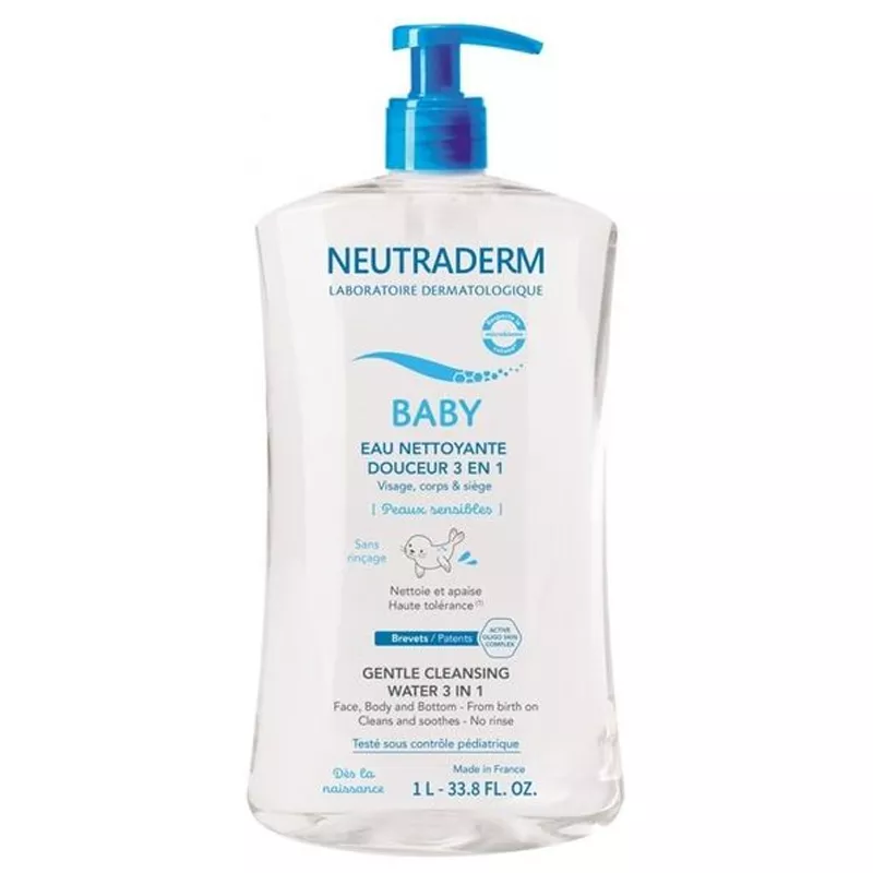 Вода NEUTRADERM БЕБИ нежная очищающая 3-в-1 1 л