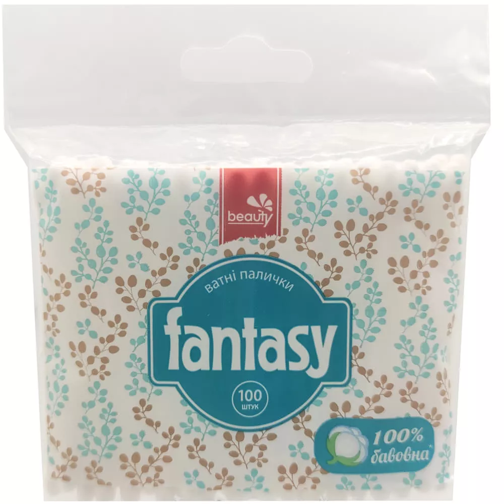 *Ватные палочки Fantasy Beauty п/э пак. №100