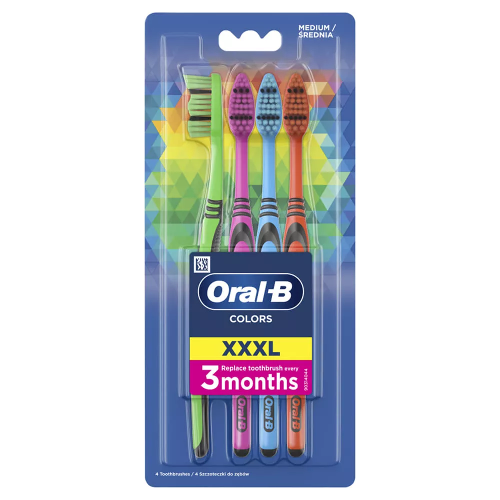 *Зубная щетка ORAL-B Color Collection Семейная средняя №4