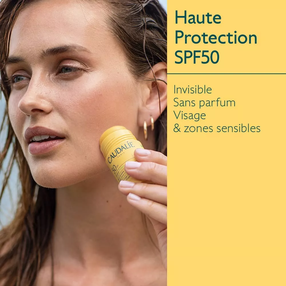 Средство Caudalie Vinosun Protect Солнцезащитный стик для лица и тела SPF50 15 г