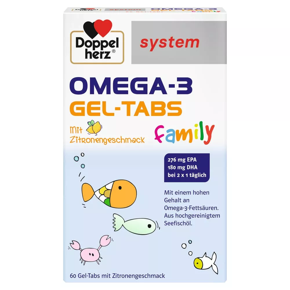 Доппельгерц System Омега-3 для детей желейные паст.№60