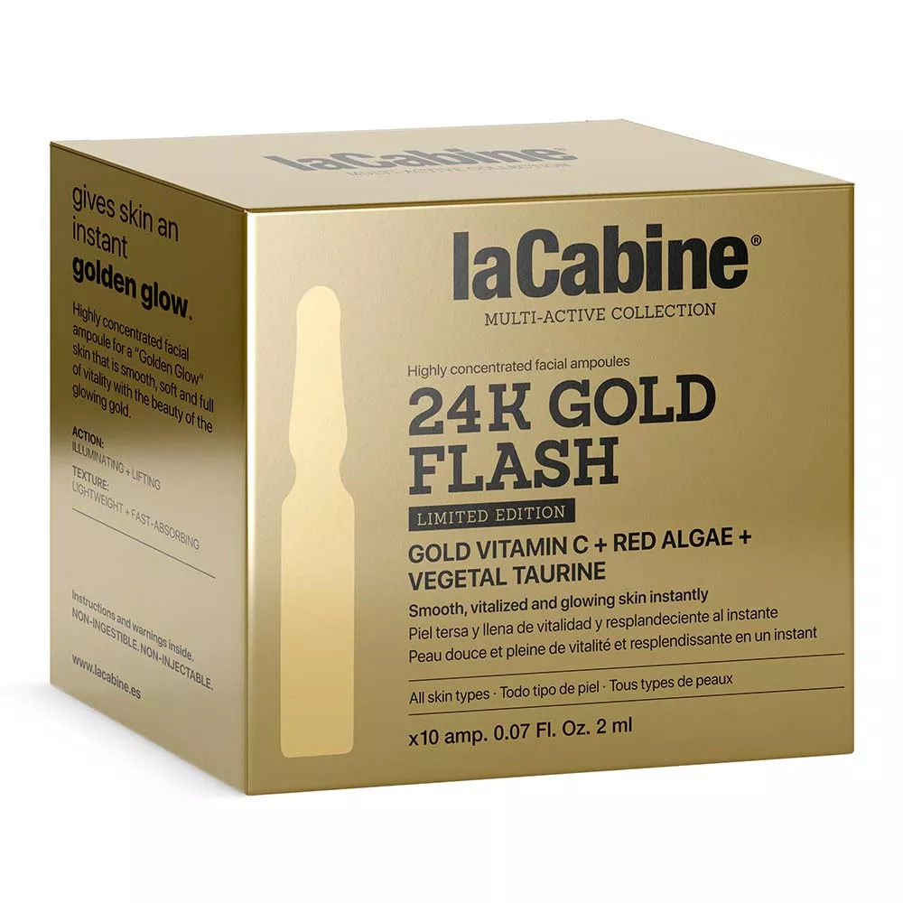 Ампулы LaCabine 24K Gold Flash Высококонц. с эф. мгновен. сияния кожи лица 2 мл №10