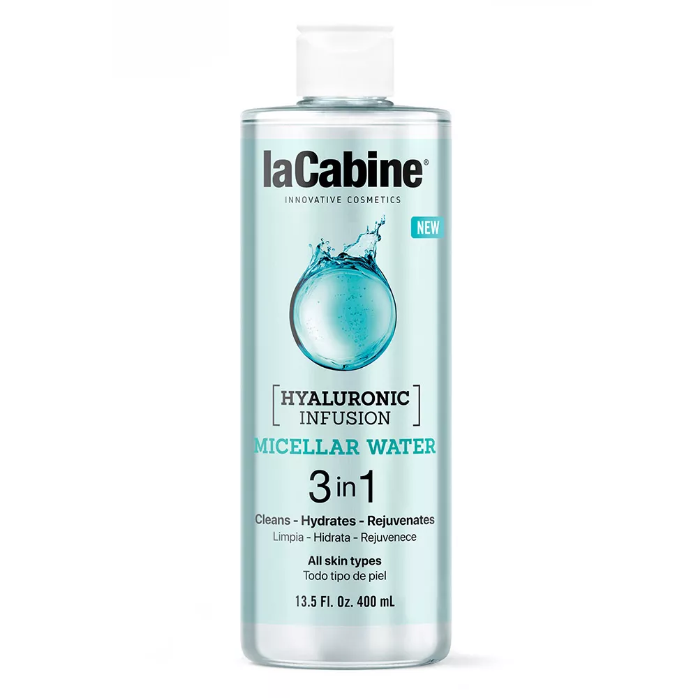 *Вода мицеллярная LaCabine с гиал. кислотой 3 в 1, глубокая очистка, увлажнение и омоложение 400 мл