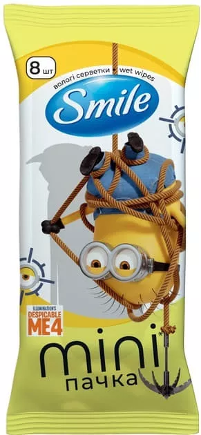Салфетки влажные Smile Minions №8