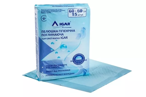 *Пеленки IGAR впитывающие 60*60см №15