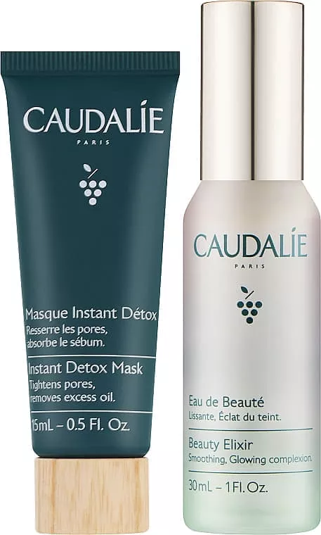 *Набор Caudalie Beauty Elixir Detox (эликсир-вода д/лица 30мл, детокс-маска 15мл)