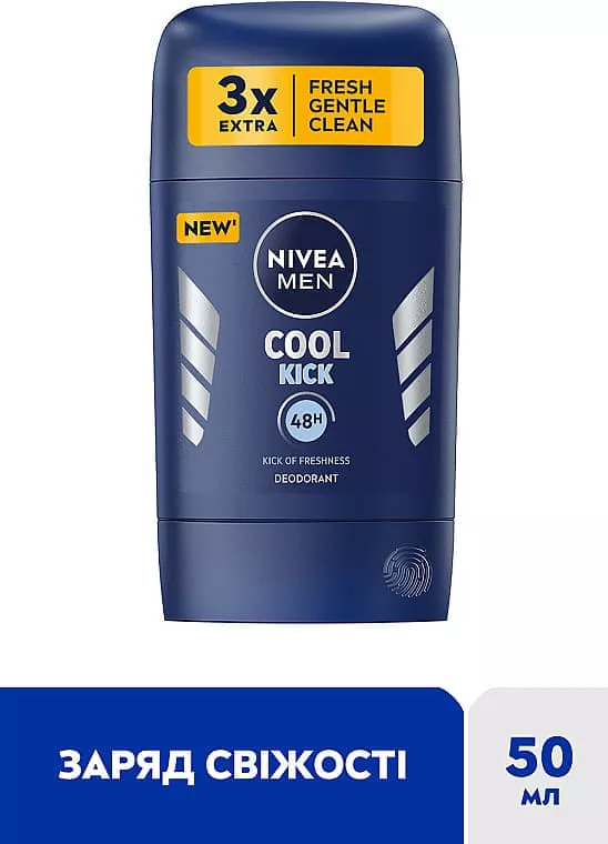 *NIVEA For men дезодорант стик COOL KICK 50мл