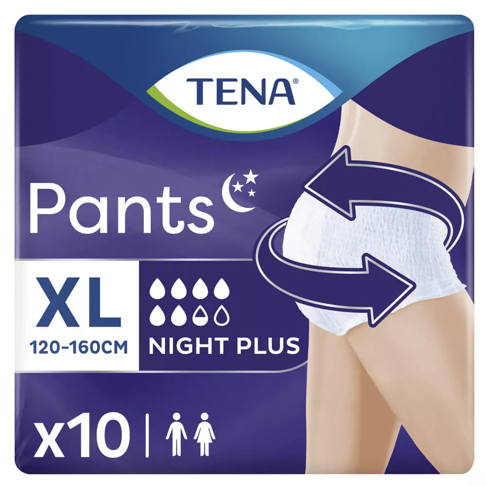 *Трусики-подгузники TENA Pants Plus Night XL №10