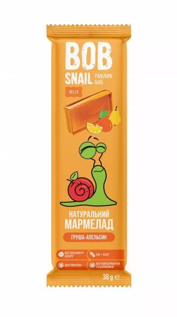 *Мармелад Улитка Боб Груша-апельсин 38г