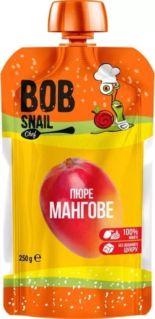 *Пюре Улитка Боб Манго 250г (пауч)