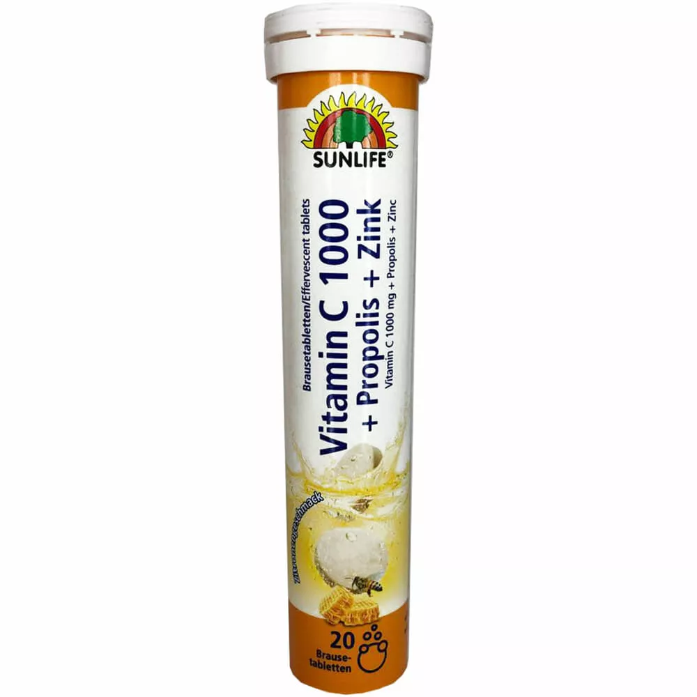 *Витамины Sunlife Vit.C 1000+Propolis+Zink табл. шип. №20