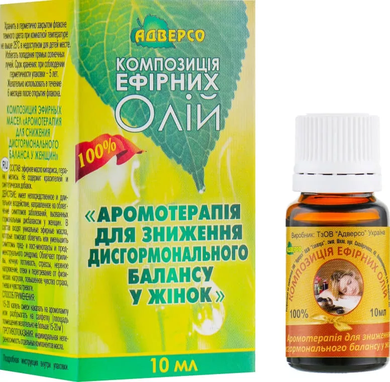 *Масло Адверсо ароматерапия д/снижения дисгормон. баланса 10мл