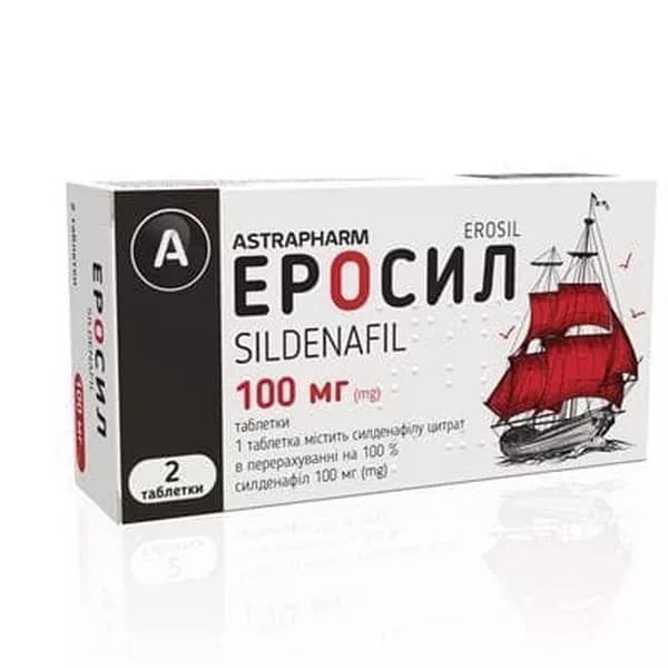 *Эросил-Астрафарм табл. 100мг №2 ТМ Tabula Vita