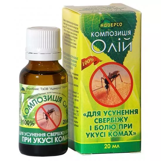 *Масло Адверсо при укусах насекомых 20мл