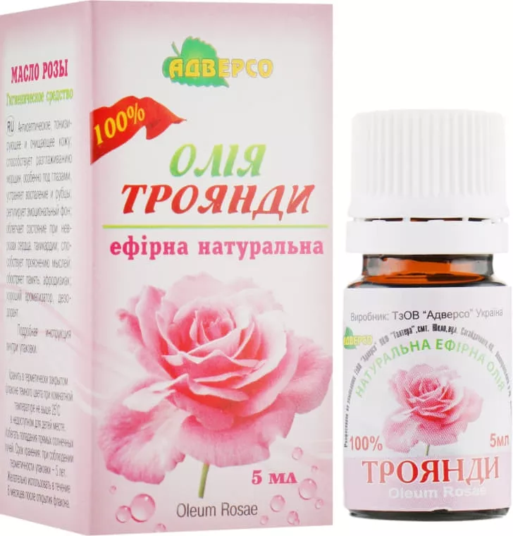 *Масло Адверсо розы 100% 5мл