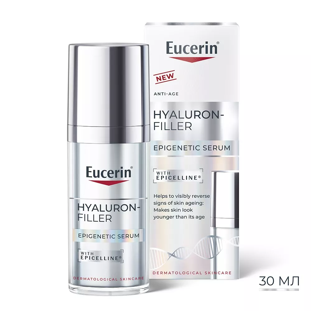 Сыворотка Eucerin 99122 Гиалурон-Филлер Эпигенетическая антивозраст. д/всех типов кожи 30мл