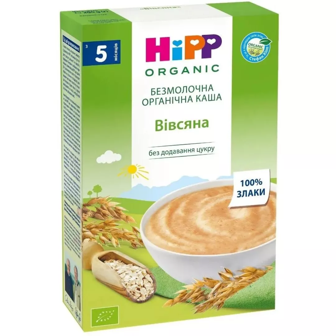 Каша HiPP безмолочная органическая овсяная 200г