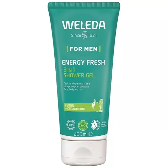Гель Weleda для душа Энерджи 3 в 1 для мужчин 200мл