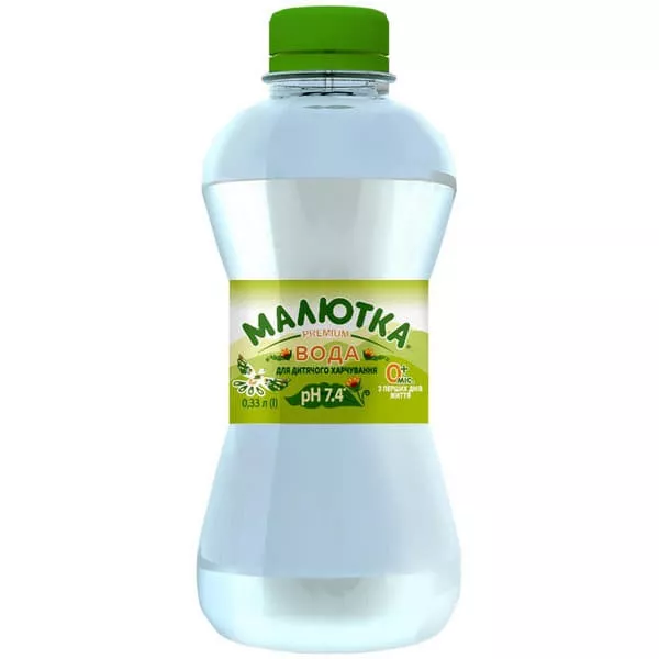 Вода Малютка Premium питьевая 0,33л