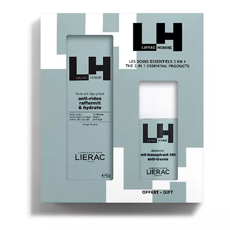 *Набор Lierac Ом Глобальний антивозрастной флюид 50мл + дезодорант 50мл