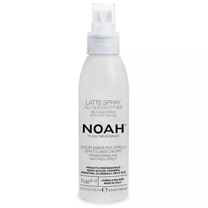 NOAH Hair Спрей-молочко для выпрямления волос с маслом хлопка 150мл