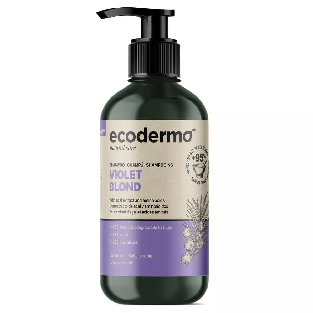 Шампунь Ecoderma д/светл.волос с ягодами асаи и аминокисл. 500мл