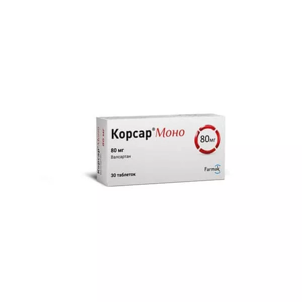 Корсар моно табл. п/пл. об. 80мг №30 (10*3)