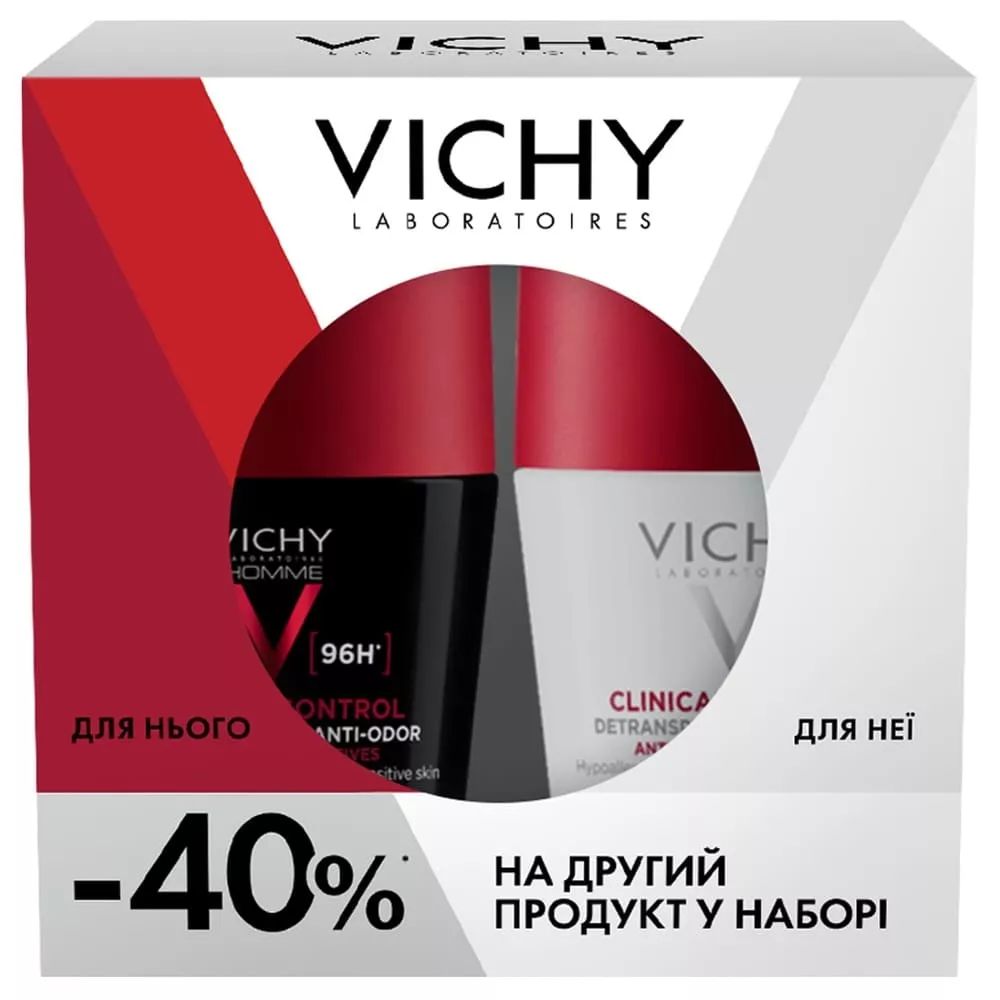 *Промонабор Vichy дезодорантов мужской + женский 96 часов 2025