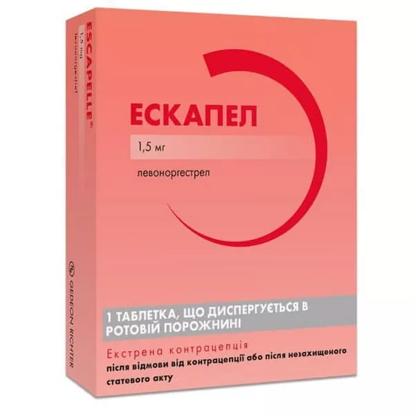 *Эскапел табл. дисперг.1,5мг №1