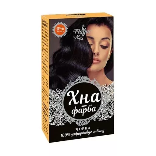 *Краска Mayur хна д/волос черная 25г