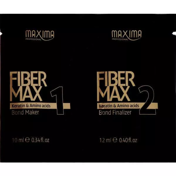 *Maxima Fiber Max Набор сыворотка + крем 10*12 мл для кератинового восстановления волос