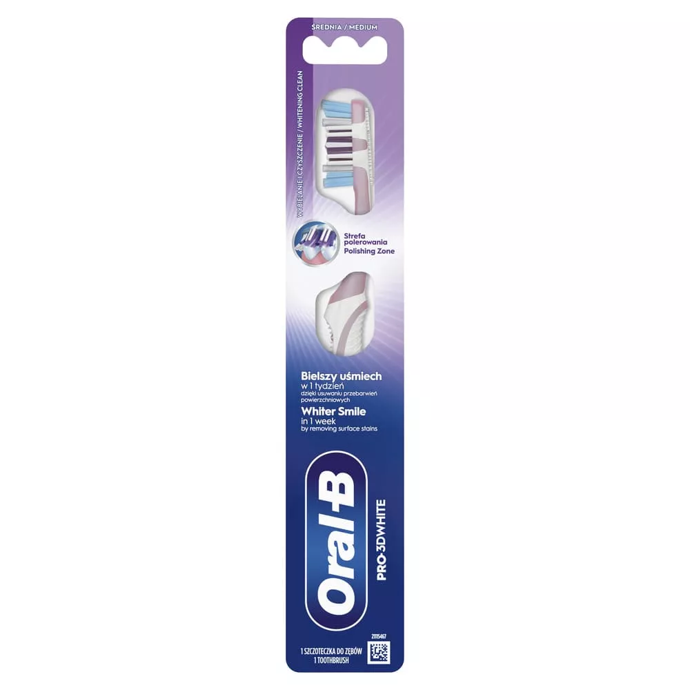 Зубная щетка ORAL-B Pro 3D White 40 средняя