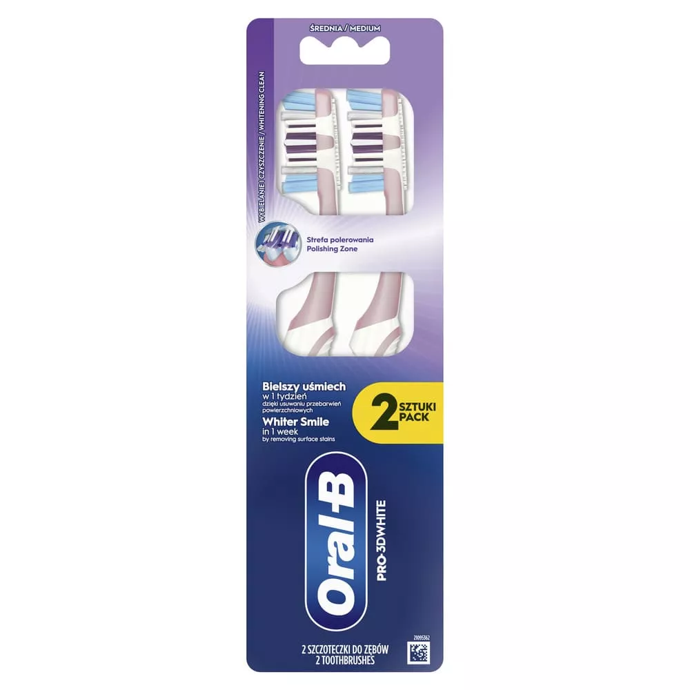Зубная щетка ORAL-B Pro 3D White 40 средняя №2