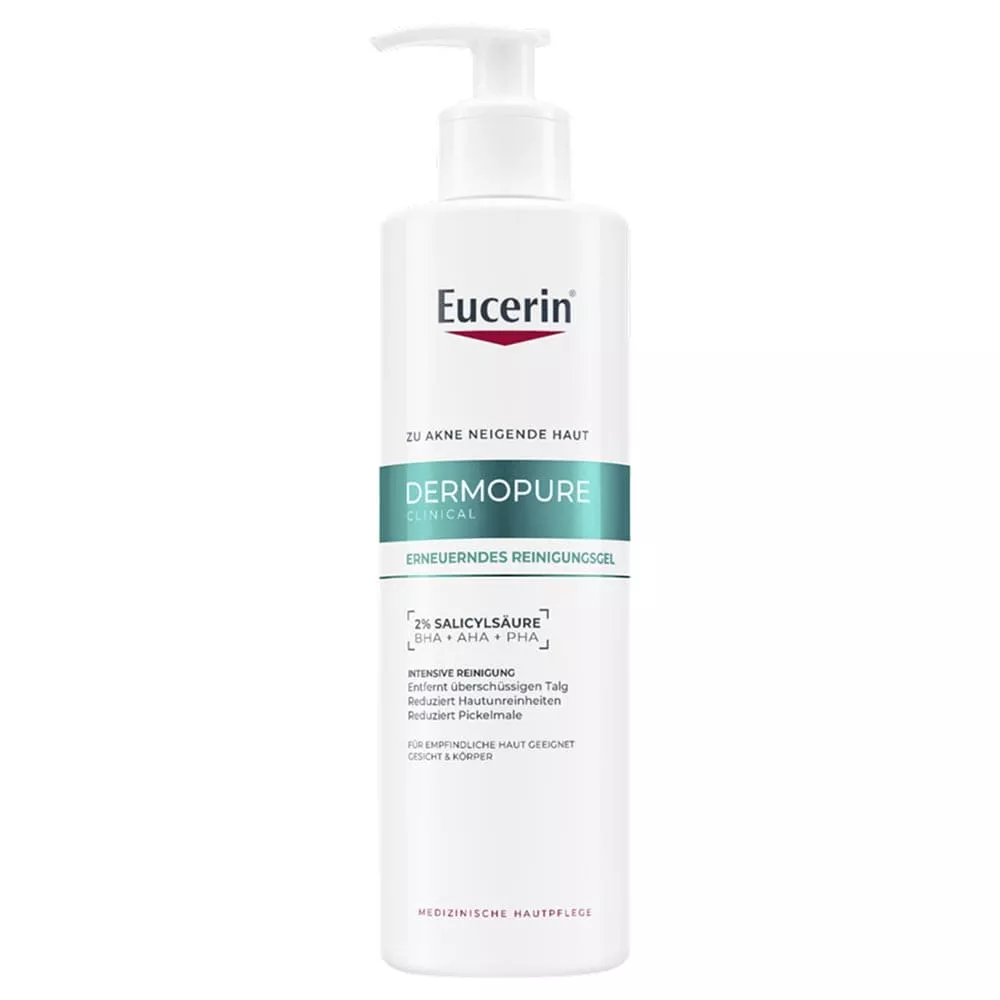 Гель Eucerin 63830 ДермоПьюр Клиникал очищающий д/коррекции проблемной кожи 400мл