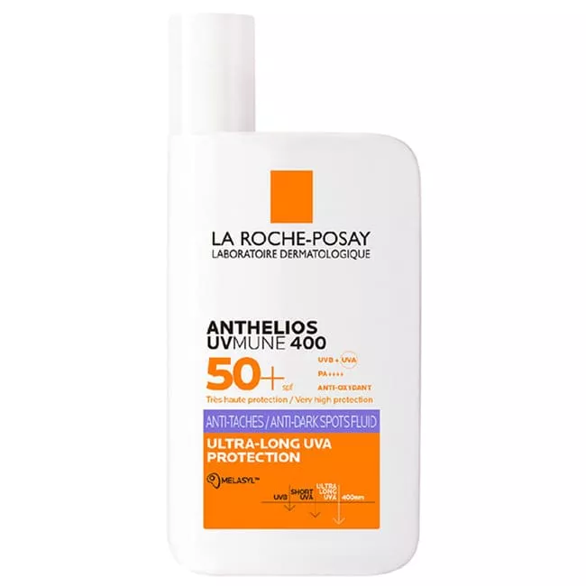 *Флюид La Roche-Posay Антгелиос солнцезащитный UVA 400 легкий коррегир от гиперпигмент SPF 50+ 50 мл