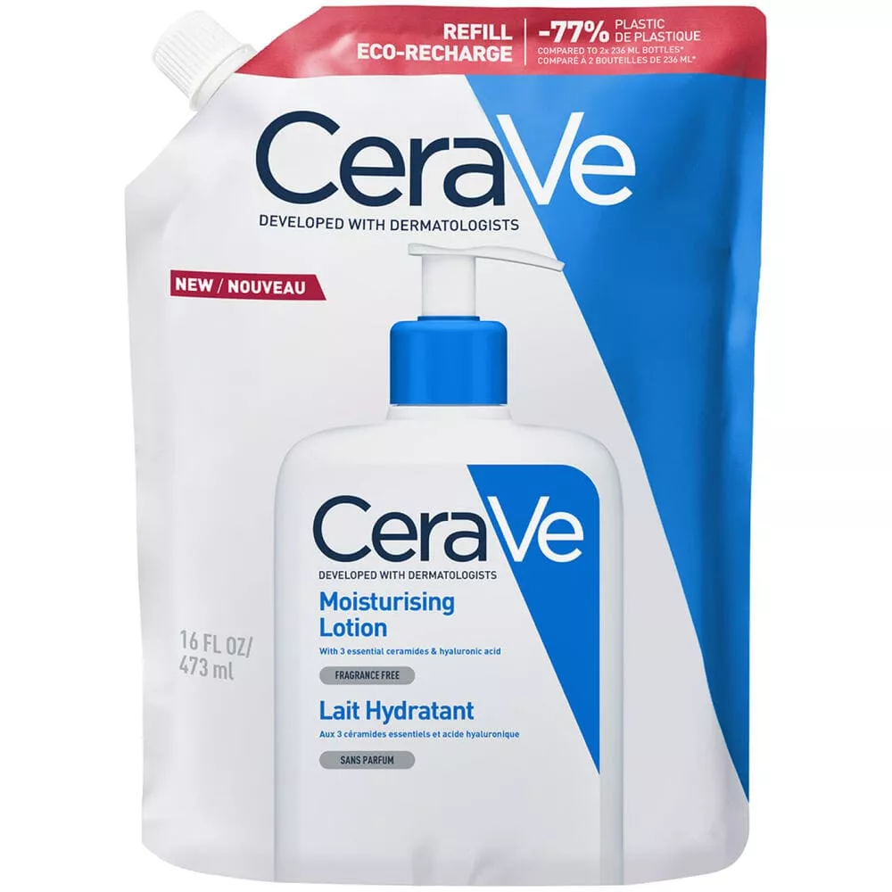Молочко CeraVe Увлажняющее д/сухой кожи лица и тела 473мл сменный блок