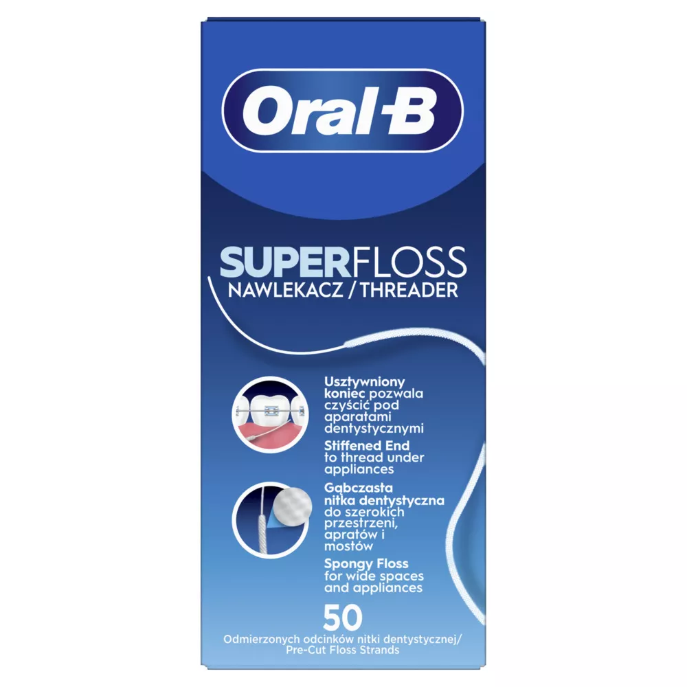 Зубная нить Oral-B Super Floss 50шт