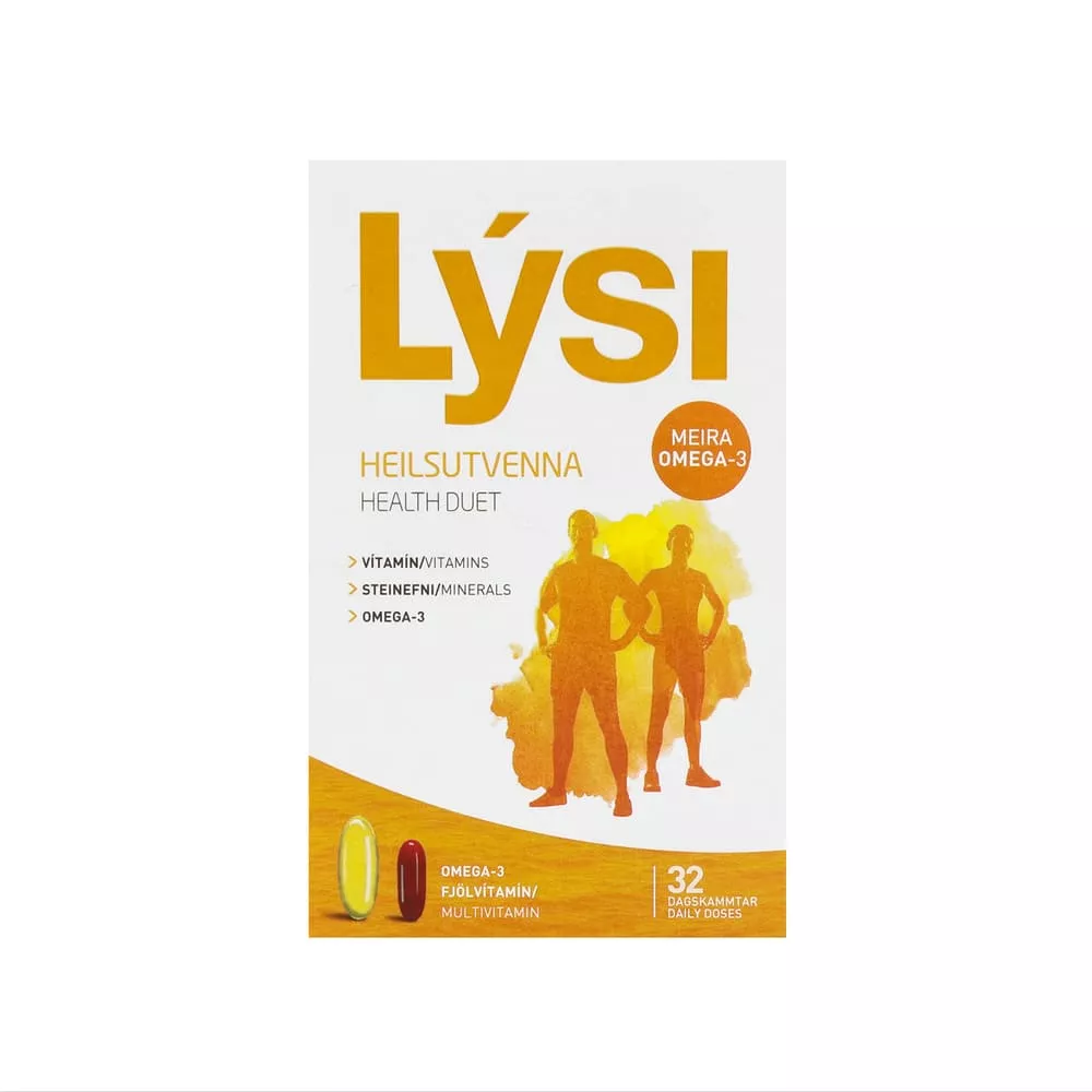 Омега-3 LYSI Health duet с мультивитаминами комплекс капс. 1000мг №64