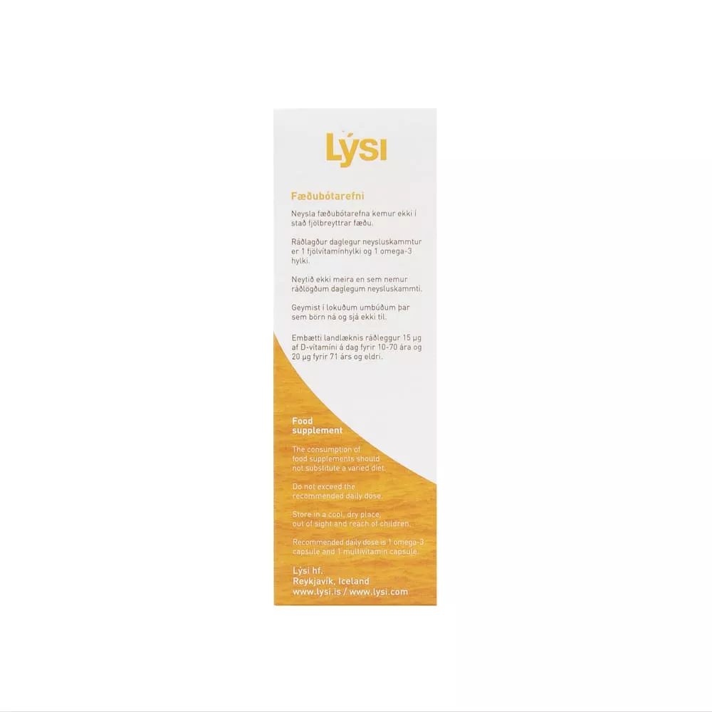 Омега-3 LYSI Health duet с мультивитаминами комплекс капс. 1000мг №64