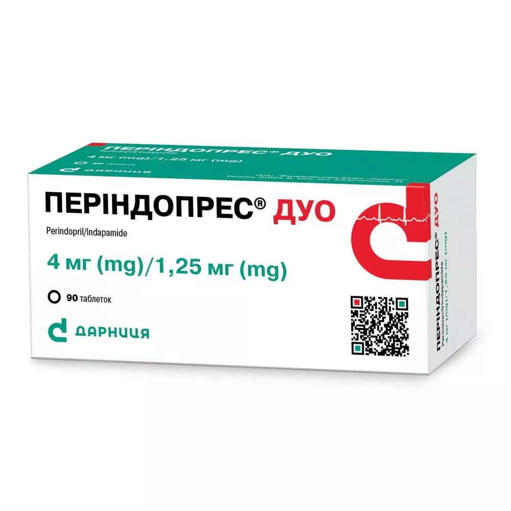 Периндопрес Дуо-Дарница табл. 4мг/1,25мг №90